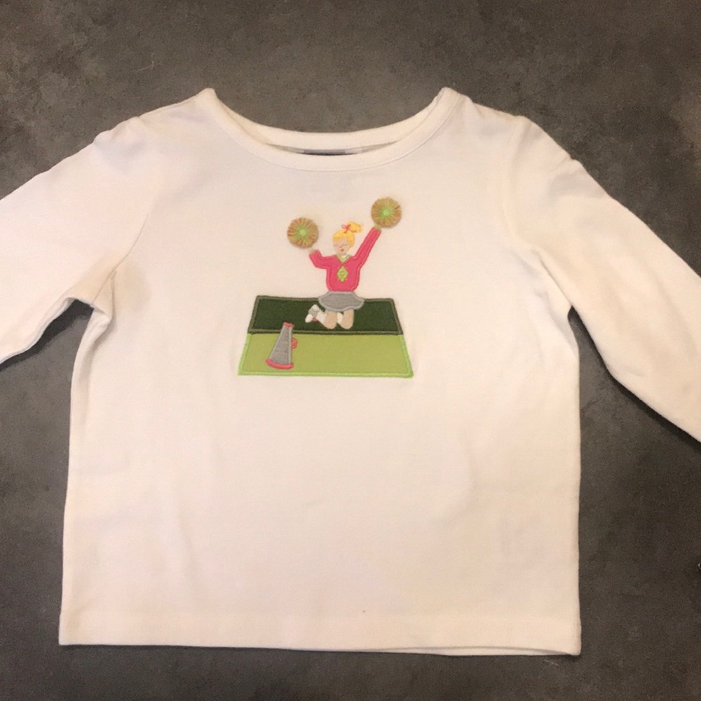 Hartstrings cheerleader appliqué shirt